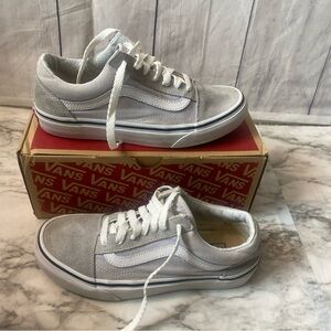 Vans Off The Wall Old School Suede Gray Dawn/True White US 5 Men/6.5 women’s